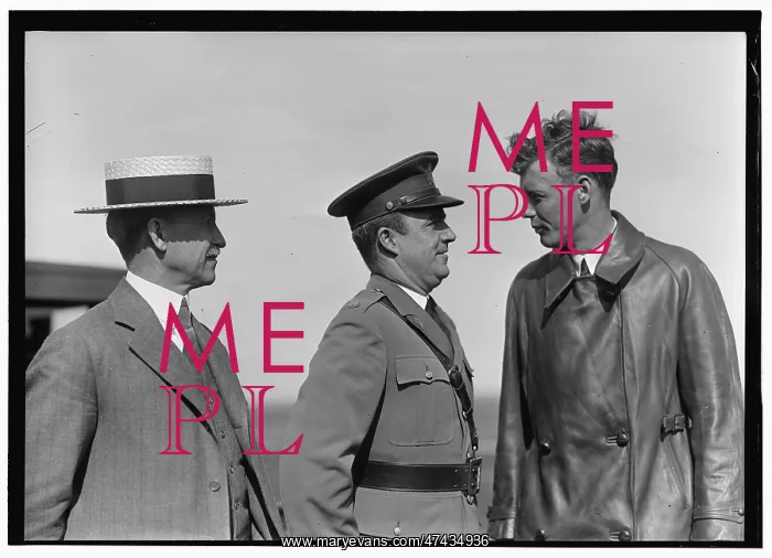 : Orville Wright, Major John F. Curry, and Colonel Charles Lin : Orville Wright, Major John F. Curry, and Colonel Charles Lin