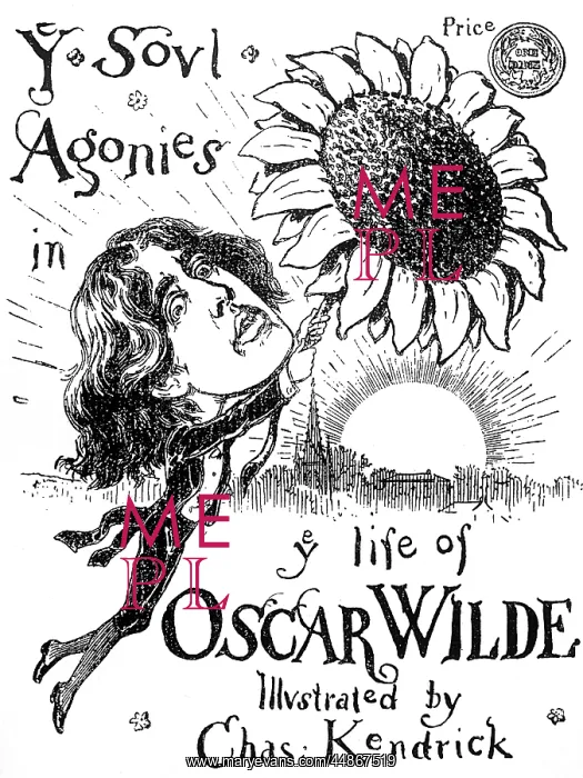 : Oscar Wilde caricature : Oscar Wilde caricature
