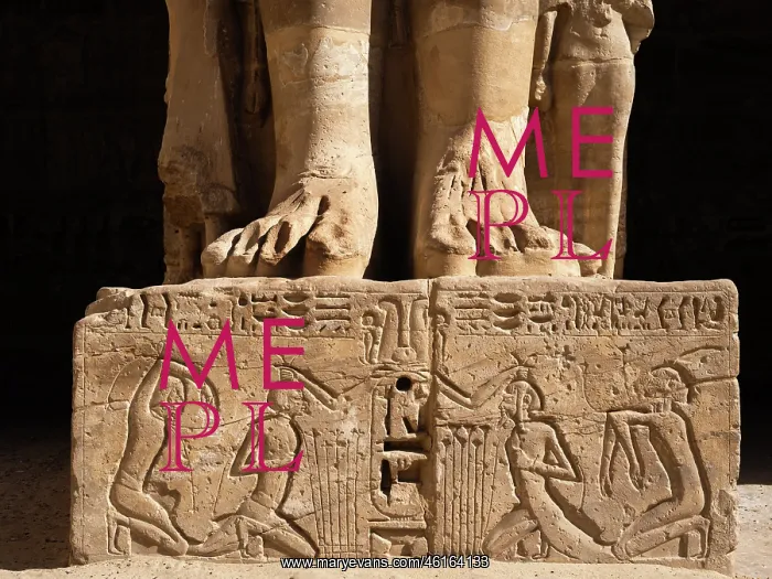 : Osirian column, Temple of Ramesses III, Medinet Habu, Thebes : Osirian column, Temple of Ramesses III, Medinet Habu, Thebes