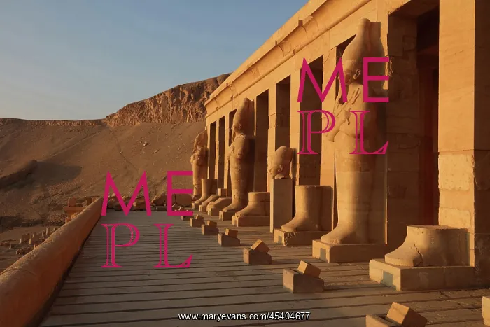 : Osiride statues, Temple of Hatshepsut, Theban Necropolis : Osiride statues, Temple of Hatshepsut, Theban Necropolis