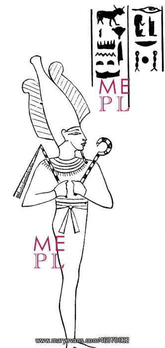 : Osiris, Egpytian god of the dead, the underworld : Osiris, Egpytian god of the dead, the underworld