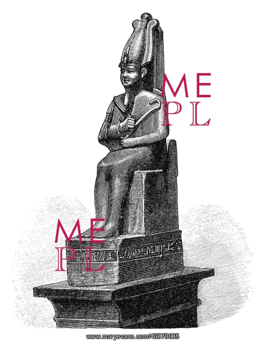 : Osiris, Egpytian god of the dead, the underworld : Osiris, Egpytian god of the dead, the underworld