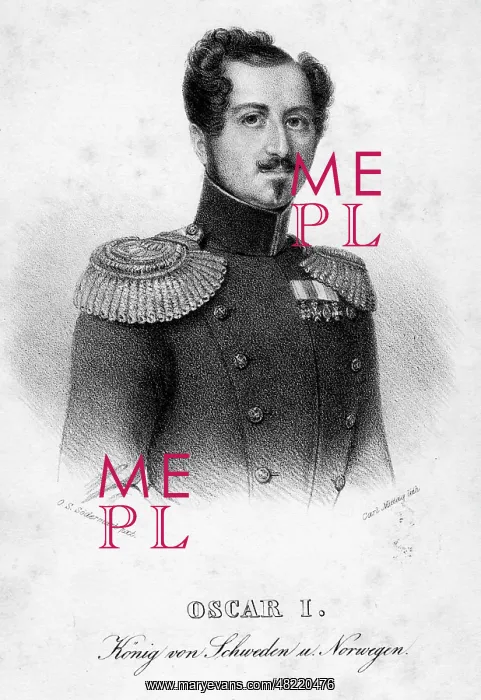 : Oskar I. - king - Sweden - Bernadotte - Gemahl von Josephine von Leuchtenberg : Oskar I. - king - Sweden - Bernadotte - Gemahl von Josephine von Leuchtenberg