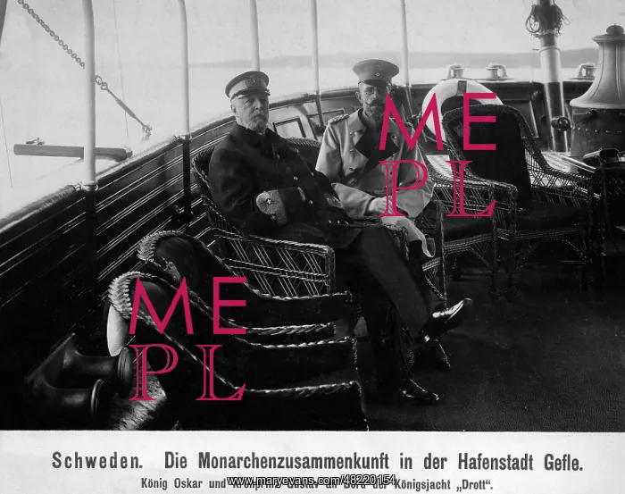  : Oskar II. - king - Sweden - Bernadotte - Gemahl von Sophie von Nassau -