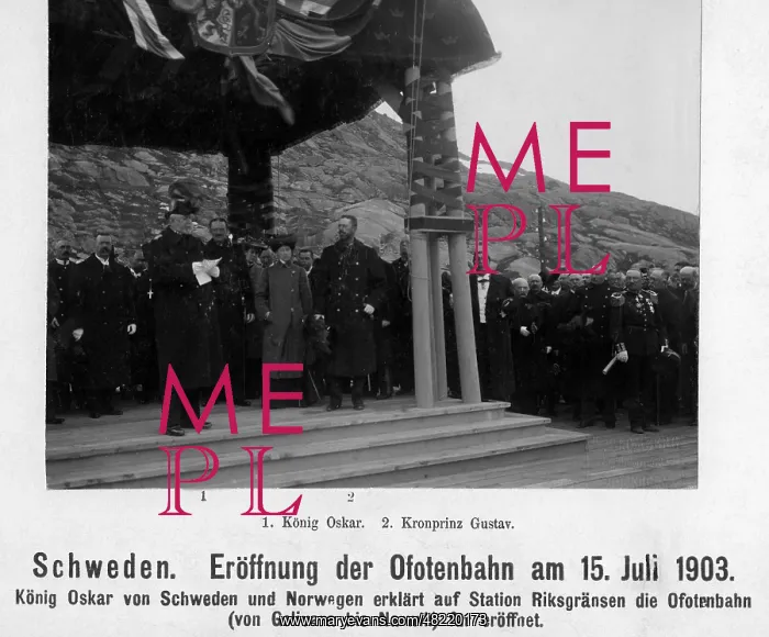  : Oskar II. - king - Sweden - Bernadotte - Gemahl von Sophie von Nassau -