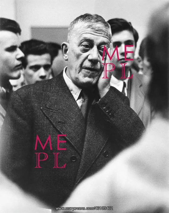 : Oskar Kokoschka at the opening of : Oskar Kokoschka at the opening of