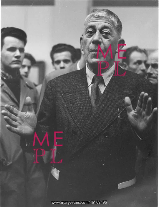 : Oskar Kokoschka at the opening of : Oskar Kokoschka at the opening of