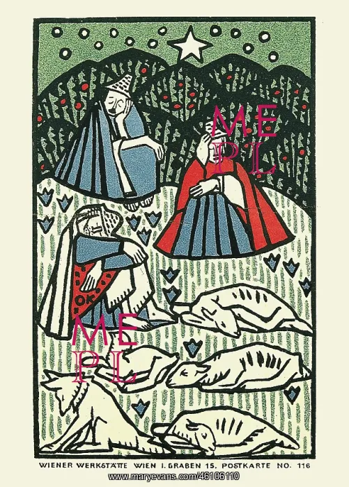 : Oskar Kokoschka. Three sleeping Shepherds : Oskar Kokoschka. Three sleeping Shepherds