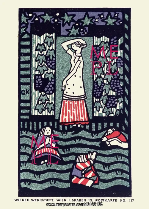 : Oskar Kokoschka. Woman with three : Oskar Kokoschka. Woman with three