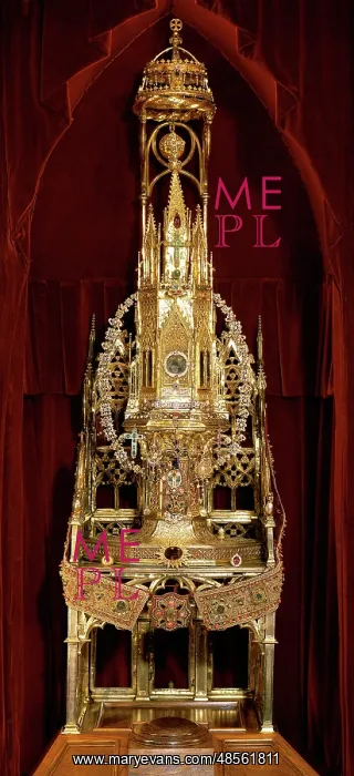 : Ostensory. Gothic. 14th century. Silver and gold. Treasure : Ostensory. Gothic. 14th century. Silver and gold. Treasure