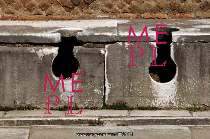 : Ostia Antica. Latrine : Ostia Antica. Latrine
