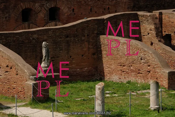 : Ostia Antica. Palaestra of the Baths of Neptune : Ostia Antica. Palaestra of the Baths of Neptune