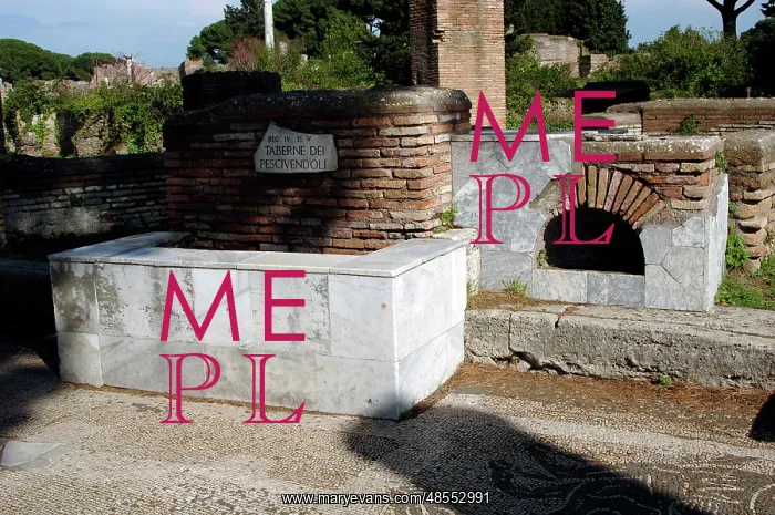 : Ostia Antica. The Shops of Fishmongers : Ostia Antica. The Shops of Fishmongers