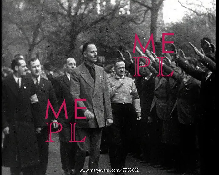 : Oswald Mosley Being Saluted by his Followers : Oswald Mosley Being Saluted by his Followers