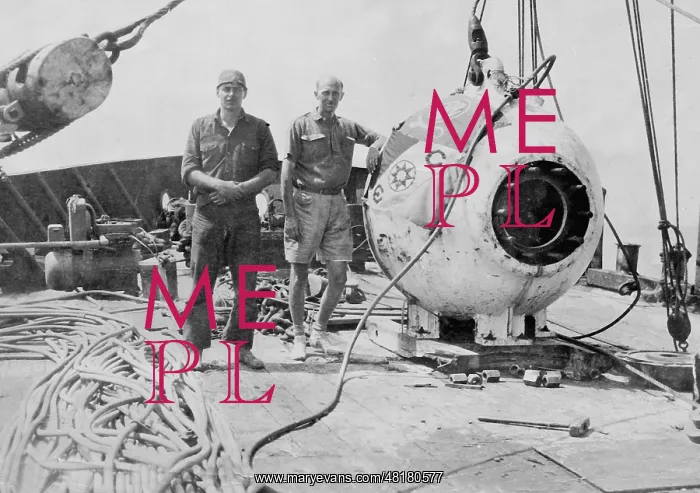 : Otis Barton and William Beebe, 1934 : Otis Barton and William Beebe, 1934