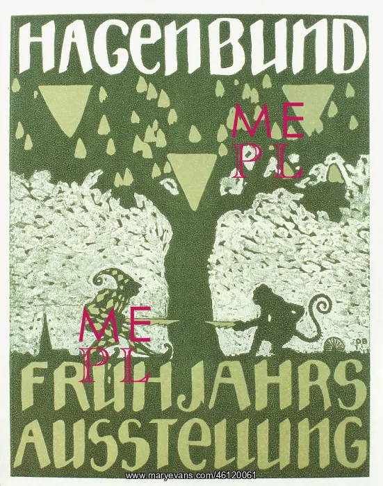 : Otto Barth. Inviting card to Spring Exhibition : Otto Barth. Inviting card to Spring Exhibition