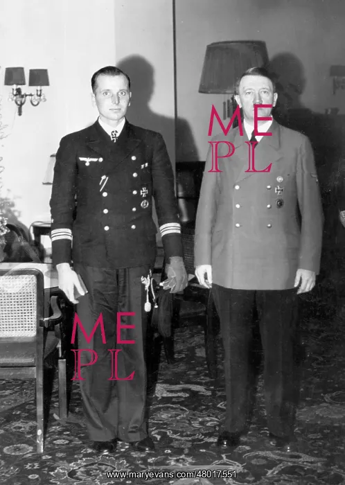 : Otto Kretschmer and Adolf Hitler, 1940 : Otto Kretschmer and Adolf Hitler, 1940