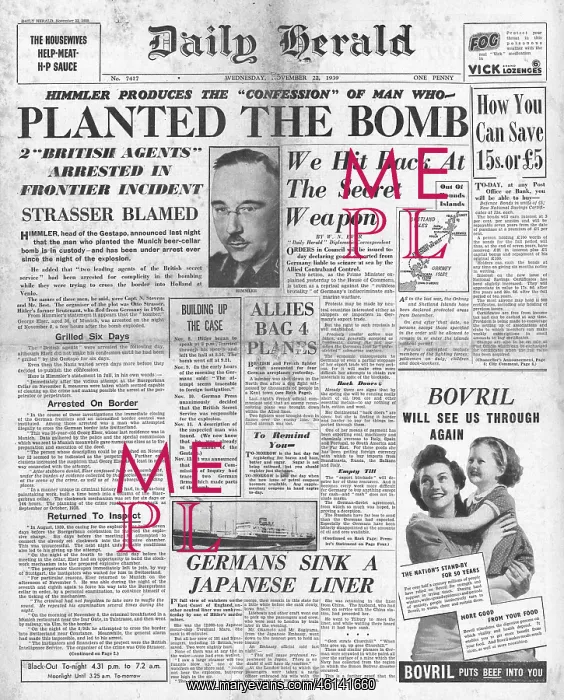 : Otto Strasser accused of organising bomb plot to kill Hitler : Otto Strasser accused of organising bomb plot to kill Hitler