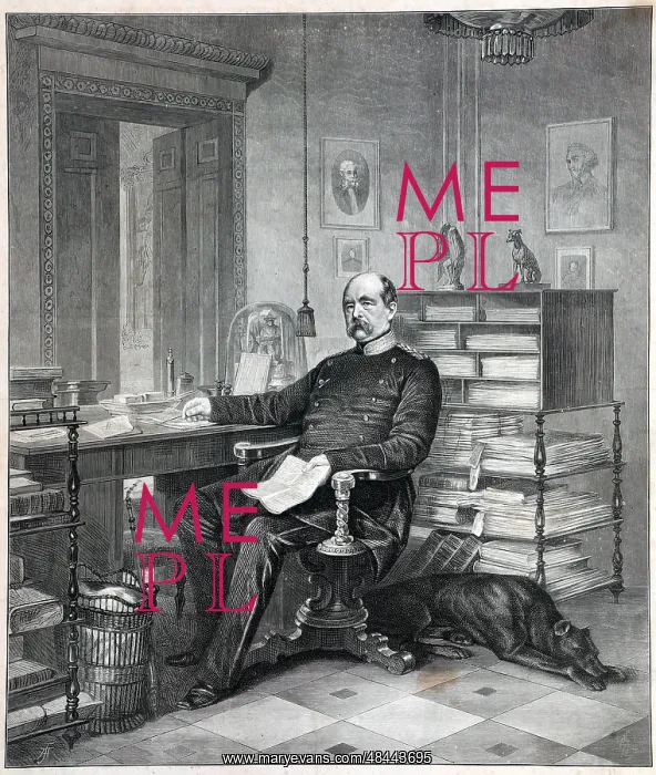  : Otto von Bismarck in his study