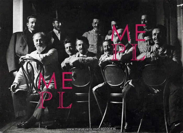 : Otto Wagner with his collaborators : Otto Wagner with his collaborators