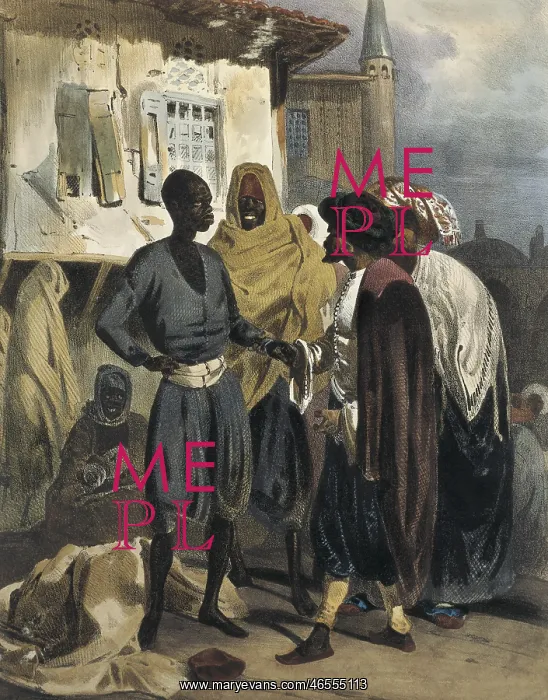 : Ottoman Empire (19th c.). The Slave's Bazaar : Ottoman Empire (19th c.). The Slave's Bazaar