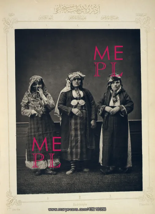 : The Ottoman Empire, studio portrait of models ? : The Ottoman Empire, studio portrait of models ?
