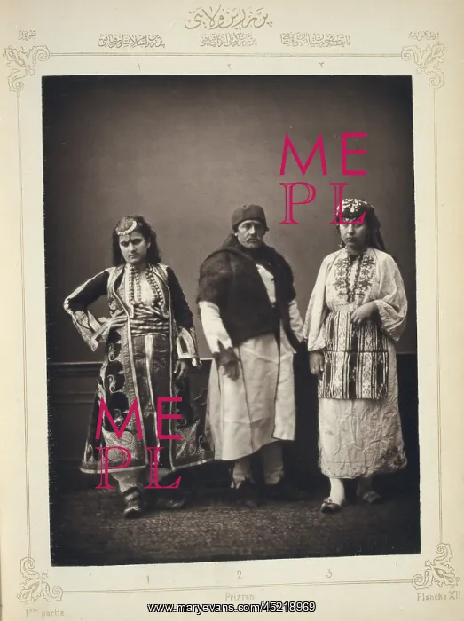 : The Ottoman Empire, studio portrait of models ? : The Ottoman Empire, studio portrait of models ?