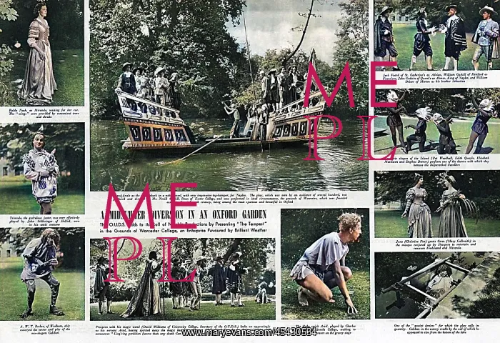 : OUDS: The Tempest at Worcester College, 1949 : OUDS: The Tempest at Worcester College, 1949