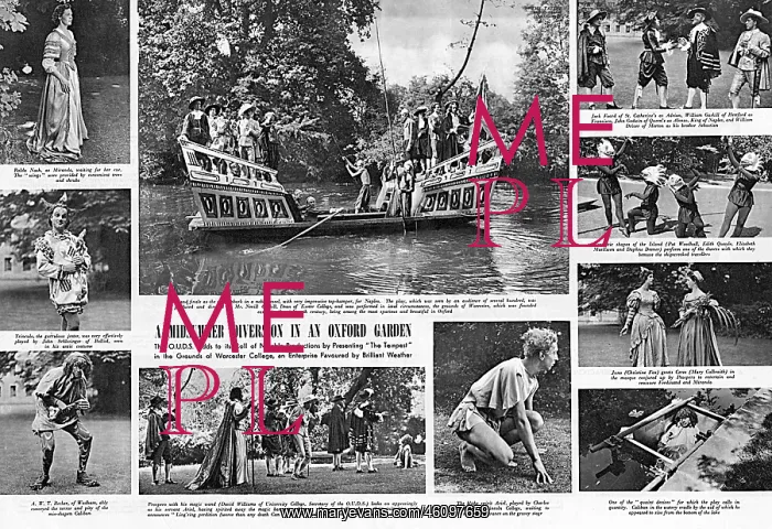 : OUDS: The Tempest at Worcester College, 1949 : OUDS: The Tempest at Worcester College, 1949