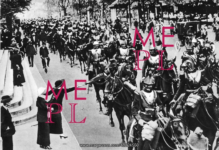 : Outbreak of war 1914, departure of the troops from Paris : Outbreak of war 1914, departure of the troops from Paris