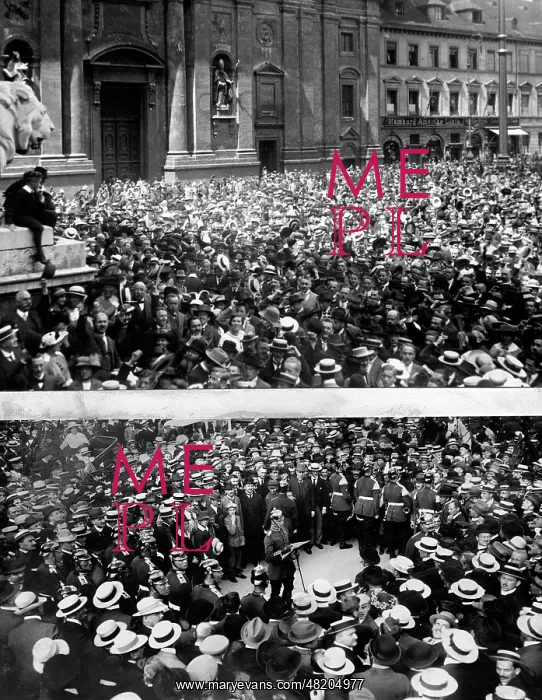 : Outbreak of war in Munich and Berlin, 1914 : Outbreak of war in Munich and Berlin, 1914