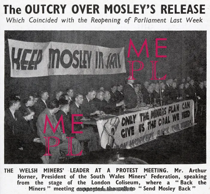 : Outcry over Oswald Mosley's release : Outcry over Oswald Mosley's release