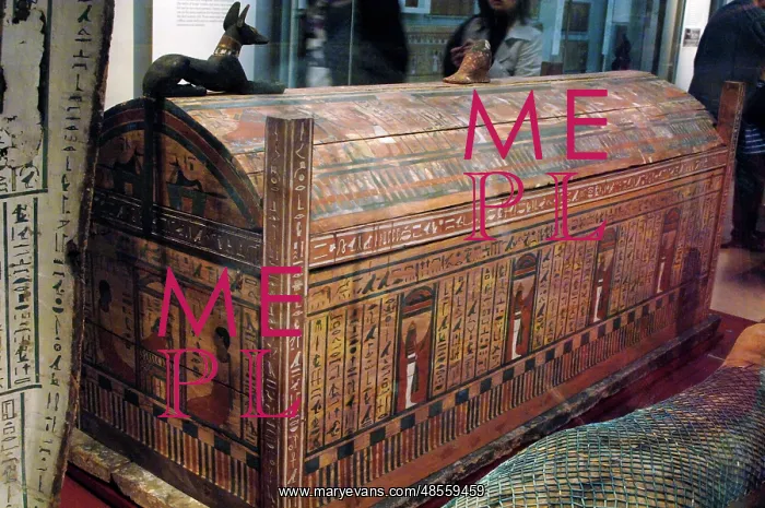 : Outer sarcophagus of Hor. Egypt : Outer sarcophagus of Hor. Egypt