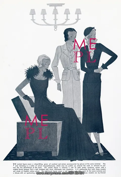 : Outfits by Chanel, 1932 : Outfits by Chanel, 1932