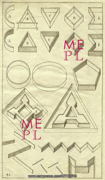: Outlines of geometrical shapes : Outlines of geometrical shapes