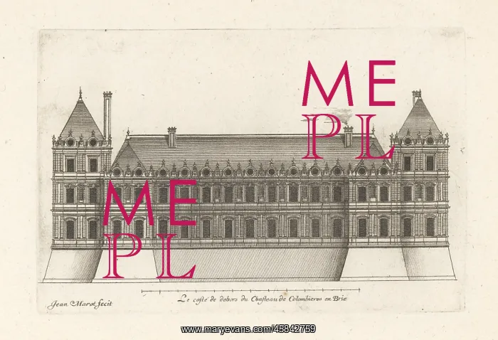 : The outside of the Chateau de Colombieres, Brie : The outside of the Chateau de Colombieres, Brie