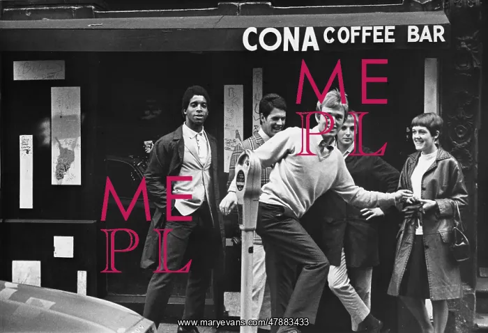 : Outside the Cona Coffee Bar - Manchester : Outside the Cona Coffee Bar - Manchester