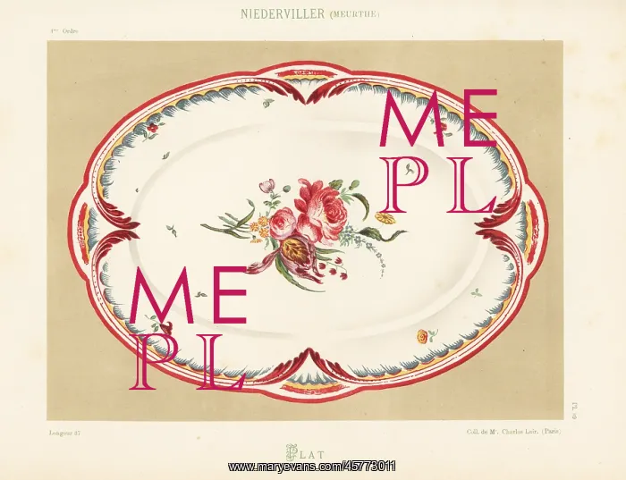 : Oval platter from Niderviller, Lorraine : Oval platter from Niderviller, Lorraine