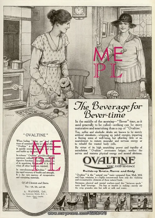 : Ovaltine advertisement, 1919 : Ovaltine advertisement, 1919