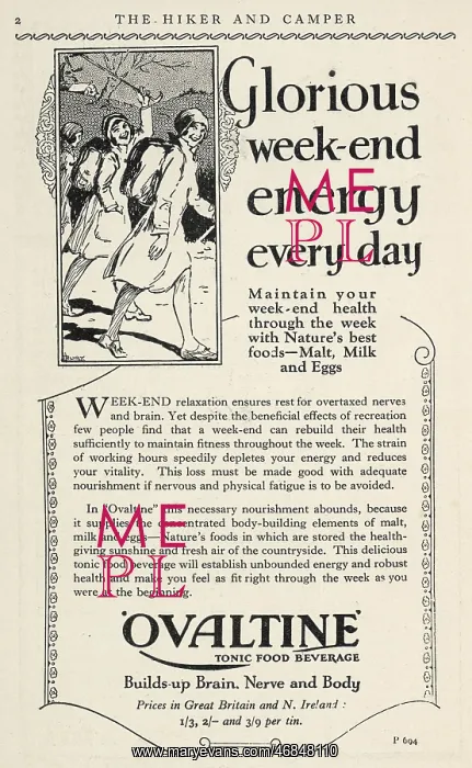  : OVALTINE ADVERT