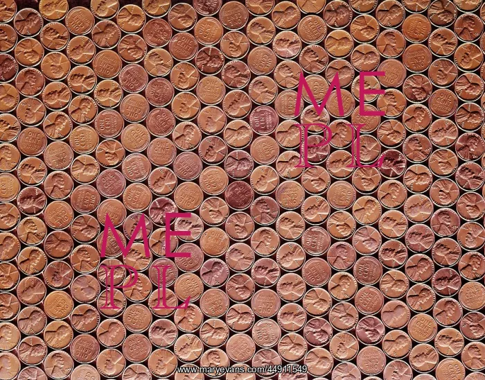 : overall pattern abraham lincoln copper pennies : overall pattern abraham lincoln copper pennies