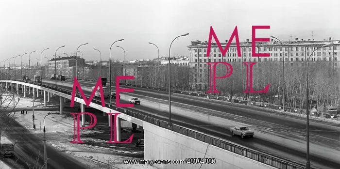 : Overpass in Ryazansky Prospekt, 1982 : Overpass in Ryazansky Prospekt, 1982