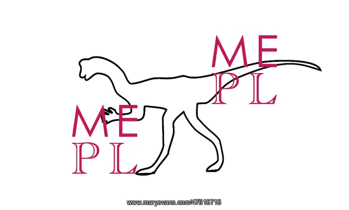 : Oviraptor. Outline illustration of an Oviraptor : Oviraptor. Outline illustration of an Oviraptor