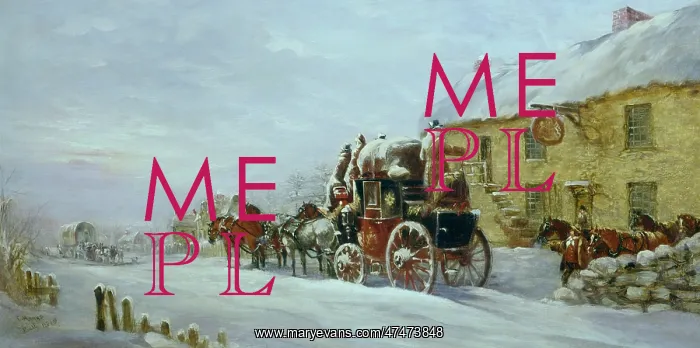 : The Oxford to London Coach in Winter : The Oxford to London Coach in Winter