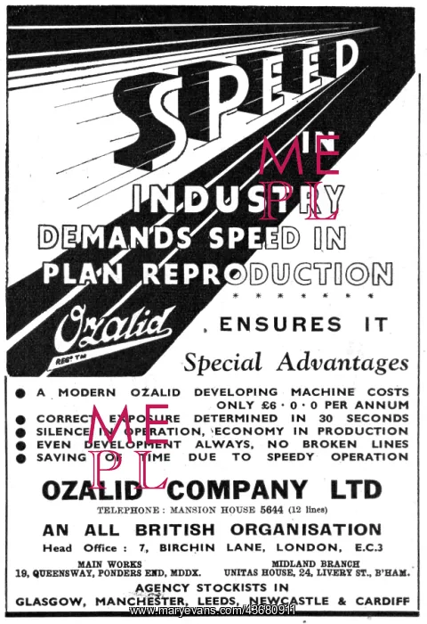 : Ozalid Printing & Drafting Equipment : Ozalid Printing & Drafting Equipment