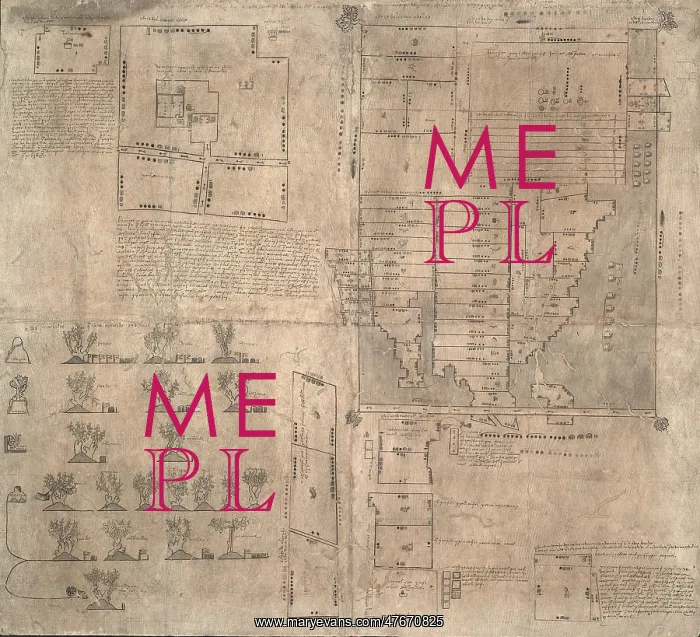 : Oztoticpac Lands Map, 1540s : Oztoticpac Lands Map, 1540s