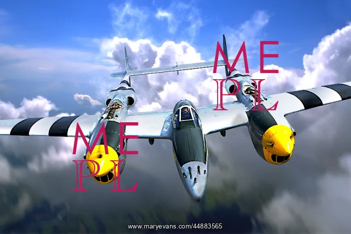  : P-38 Lightning Wwii Aircraft Flying