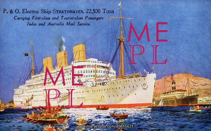 : P. & O. Ship RMS Strathnaver : P. & O. Ship RMS Strathnaver
