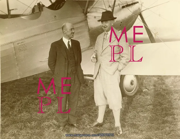: P Ws Bulman (left) talks to T O M Sopwith : P Ws Bulman (left) talks to T O M Sopwith
