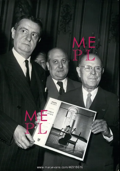 : Pablo Casals, cellist, and Georges Auric, composer : Pablo Casals, cellist, and Georges Auric, composer